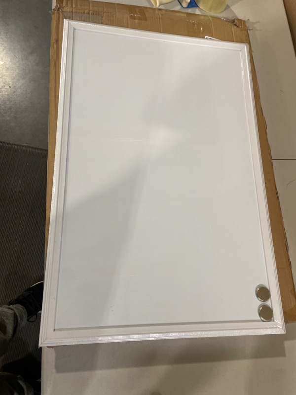 Photo 2 of U Brands Magnetic Dry Erase Board, 20 x 30 Inches, White Wood Frame (2071U00-01) 20'' x 30''