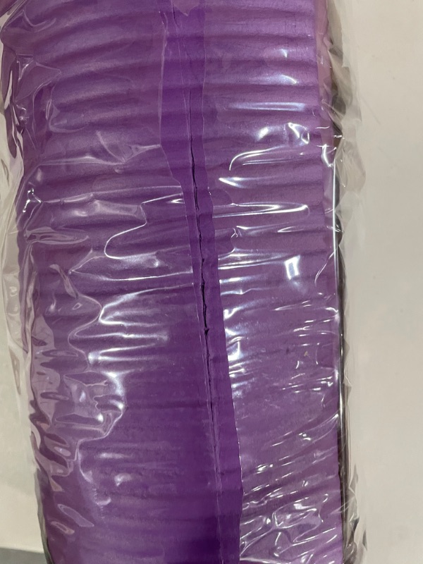 Photo 1 of BalanceFrom All Purpose 1/2-Inch Extra Thick High Density Anti-Tear Exercise Yoga Mat with Carrying Strap and Yoga Blocks Purple Mat Only
