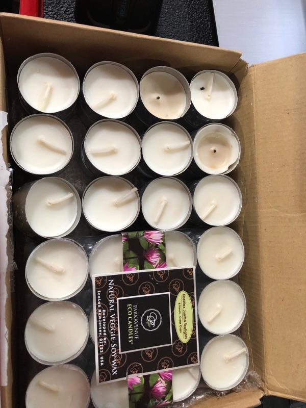 Photo 2 of 0rganic CocoSoy Unscented Tealight Candles Natural Coconut Soy Wax Premium Botanical Candles 6 Hrs Long Burning for Relaxing and Aromatherapy, Bulk Candles Package of 50