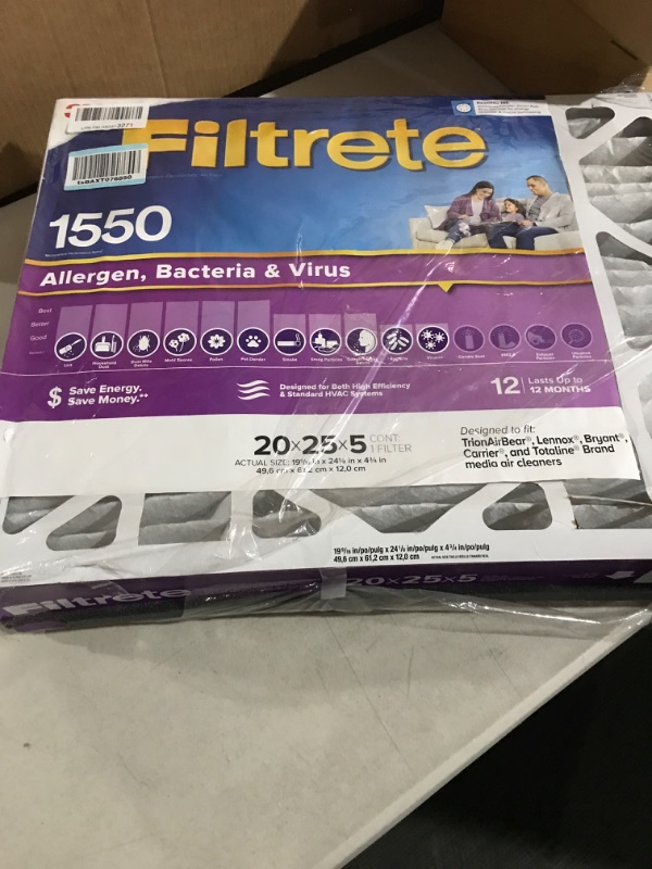 Photo 3 of 3M Filtrete Ultra Allergen Healthy Living Deep Pleat Furnace Filter