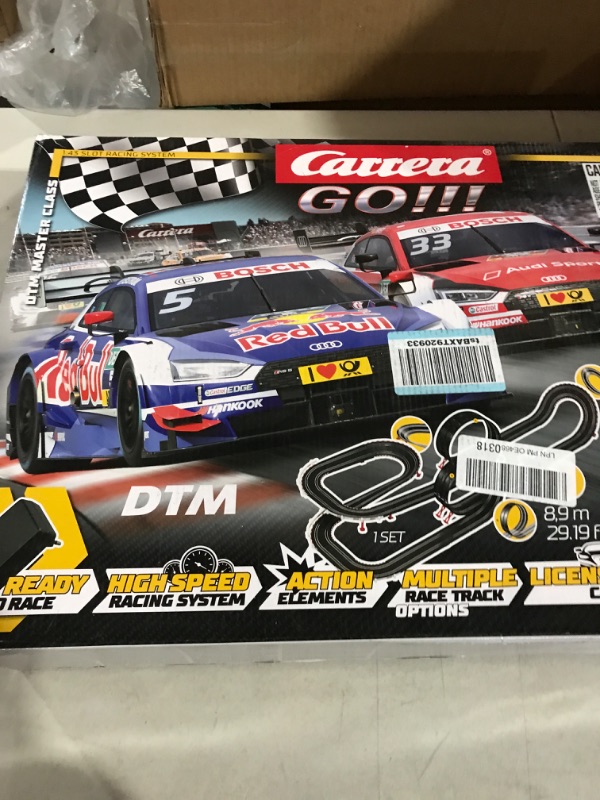 Photo 2 of Carrera GO!!! DTM Master Class Slot Car 29 Ft Racetrack Set w/ Speed Controllers