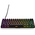 Photo 1 of SteelSeries Apex Pro Mini Mechanical Gaming Keyboard – World’s Fastest Keyboard – Adjustable Actuation – Compact 60% Form Factor – RGB – PBT Keycaps – USB-C