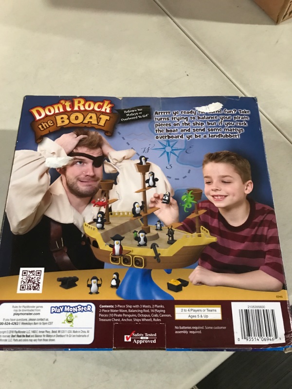 Photo 3 of Don't Rock The Boat — Children's Game — Balance Yer Mateys or Overboard Ye Go — For Ages 5+ — 2-4 Players