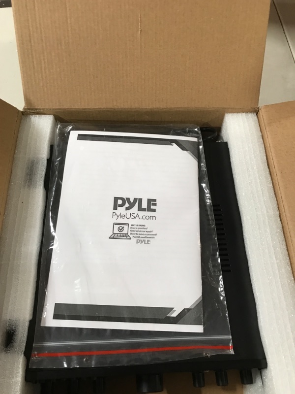 Photo 2 of Pyle PDA6BU.6 - Wireless Bluetooth Power Amplifier System - 200W Dual Channel Sound Audio Stereo Receiver w/ USB, SD, AUX, MIC w/ Echo, Radio, LCD - For Home Theater Entertainment via RCA, Studio Use 2 channel amplifier