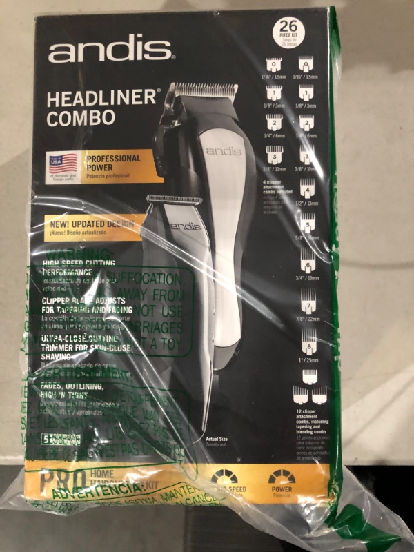 Photo 1 of Andis 68135 Head-styler/Headliner Clipper & Trimmer Kit - Carbon-Steel