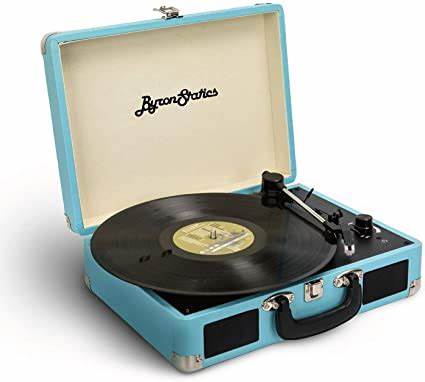 Photo 1 of ByronStatics Vinyl Record Player, 3 Speed Turntable Record Player with 2 Built in Stereo Speakers,