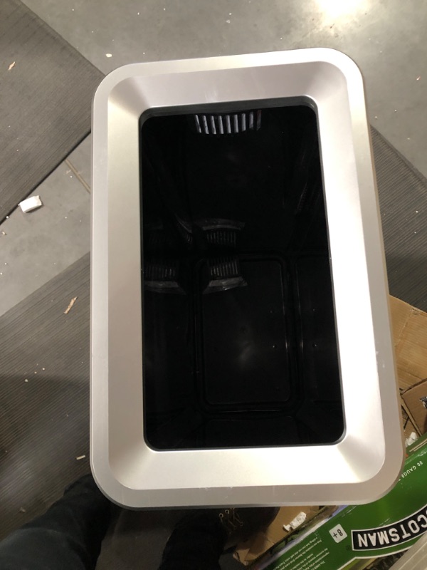Photo 1 of 
iTouchless 21 Gallon Dual-Deodorizer Open Top Trash Can Rectangular Shape, Commercial Grade Stainless Steel, 80 Liter Recycle Bin, Silver