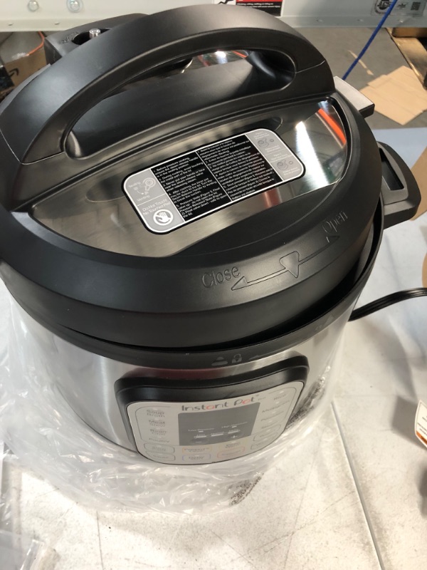 Photo 3 of *Damaged* Instant Pot 8 qt. Stainless Steel Duo Electric Pressure Cooker