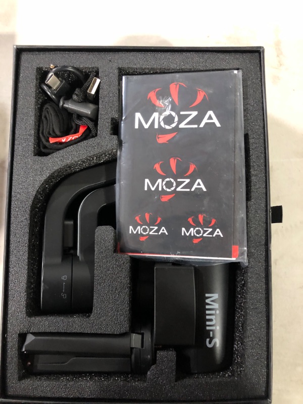 Photo 2 of MOZA Mini S Gimbal 3-Axis Extendable Handheld Stabilizer with Quick Play Back,One-Button Zoom, Time-Lapse, Object Tracking, Inception Mode Function for iOS/Android Smartphone MOZA MINI S Extendable