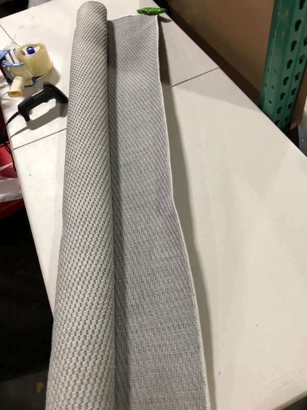Photo 2 of Rugshop Solid Flatweave Non-Shedding Backyard Patio Deck Indoor/Outdoor Area Rug 5' x 7' Gray 5' x 7' Grey
