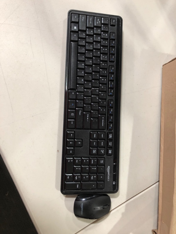 Photo 2 of Amazon Basics Wireless Computer Keyboard and Mouse Combo