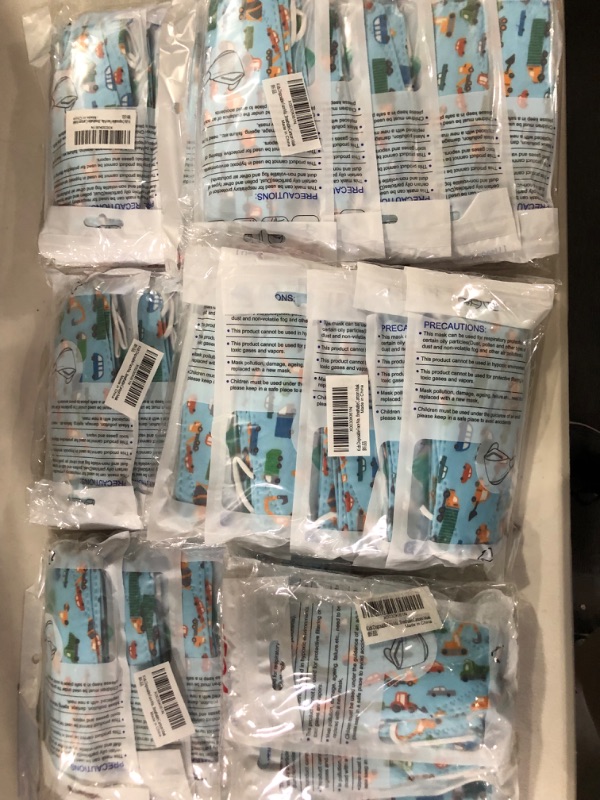 Photo 2 of 300pcs Kids Disposable Face Mask Blue