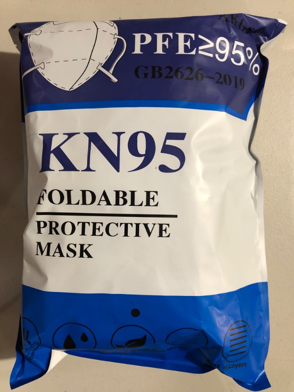 Photo 3 of akgk KN95 Face Mask 50 PCS, Breathable Protection Masks, 5-Ply KN95 Black Masks, Cup Dust Safety Masks
