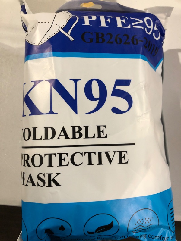 Photo 2 of akgk KN95 Face Mask 50 PCS, Breathable Protection Masks, 5-Ply KN95 Black Masks, Cup Dust Safety Masks