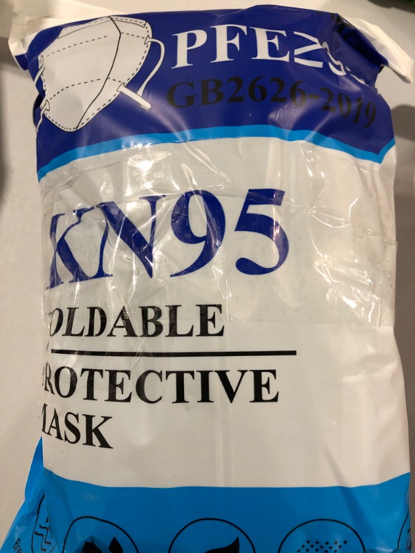 Photo 2 of akgk KN95 Face Mask 50 PCS, Breathable Protection Masks, 5-Ply KN95 Black Masks, Cup Dust Safety Masks