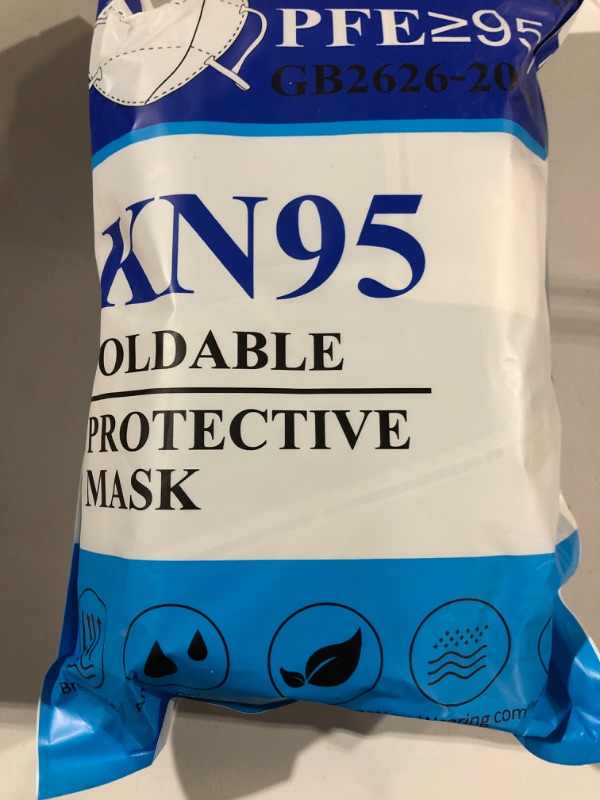 Photo 2 of akgk KN95 Face Mask 50 PCS, Breathable Protection Masks, 5-Ply KN95 Black Masks, Cup Dust Safety Masks