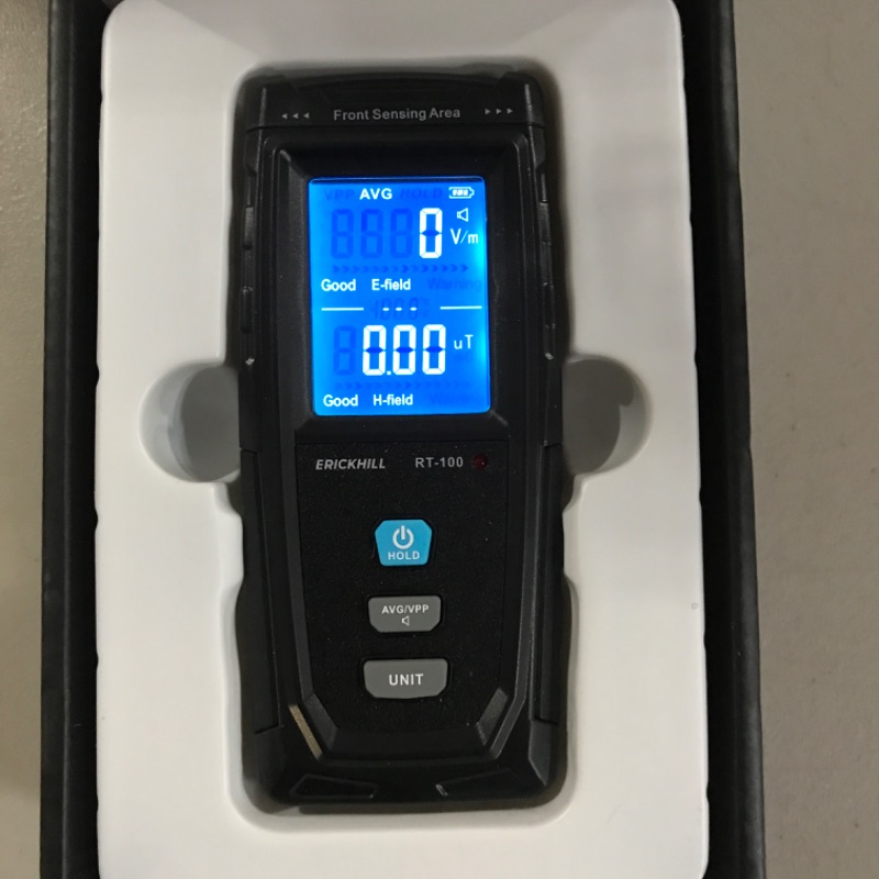 Photo 2 of ERICKHILL EMF Meter, Rechargeable Digital Electromagnetic Field Radiation Detector Hand-held Digital LCD EMF Detector, Great Tester for Home EMF Inspections, Office, Outdoor and Ghost Hunting