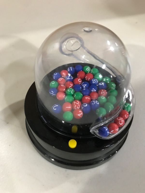 Photo 1 of NUOBESTY Bingo Lotto Game Set Gumball Machine Jackpot Machine Fortunate Number Picker Table Games for Family