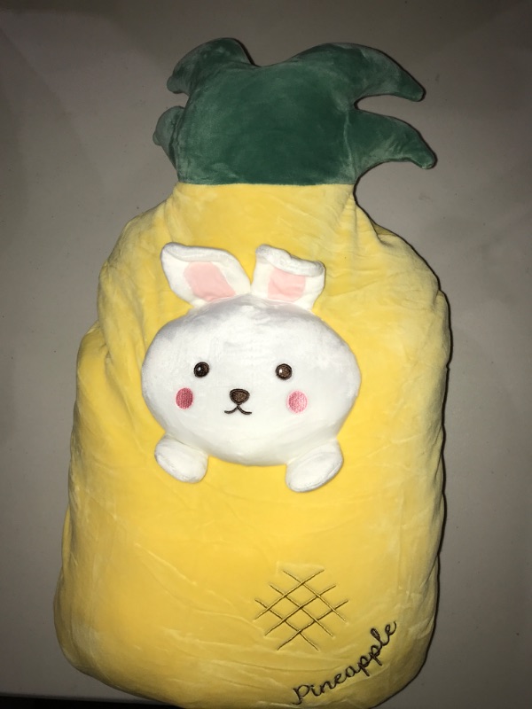 Photo 2 of 21 Inch Soft Pineapple-Rabbit Plush Hugging Pillow Cute Stuffed Animal Plushies Toy Kids Stuffed Animals Plush Toys for Birthday, Valentine, Christmas or Daily Yellow Pineapple