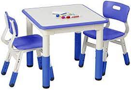 Photo 1 of ECR4Kids Square Resin Dry-Erase Activity Table - 5 1/8 W x 1 1/4 H 