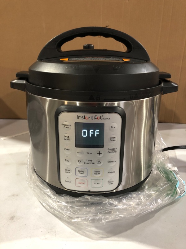 Photo 1 of [DAMAGED] Instant Pot DUO Plus 8 Qt 9-in-1 Multi- Use Programmable Pressure Cooker