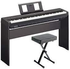 Photo 1 of YAMAHA P45 88-Key Weighted Digital Piano Home Bundle With Wooden Furniture Stand And Benc
