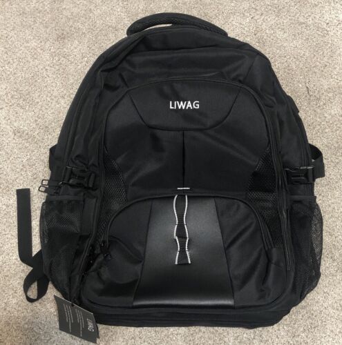 Photo 1 of LIWAG X Large Travel Laptop Backpack - Water Resistant 17.3 inch - Black