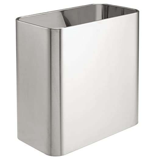 Photo 1 of  Small Metal 2.4 Gallon Trash Can Wastebasket Garbage Bin for Bathroom 