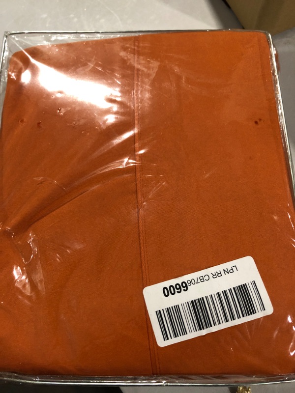 Photo 2 of  6 PC Sheet Set Sheets Deep Pockets - Autumn Orange Full set 