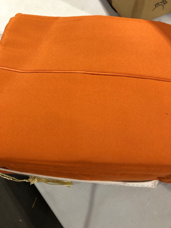 Photo 3 of  6 PC Sheet Set Sheets Deep Pockets - Autumn Orange Full set 