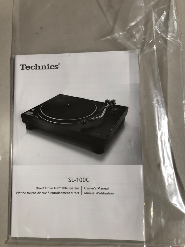 Photo 5 of Technics Turntable, Premium Class HiFi Record Player with Coreless Direct, Stable Playback, Audiophile-Grade Cartridge and Auto-Lift Tonearm, Dustcover Included – SL-100C, Black (SL-100C-K)