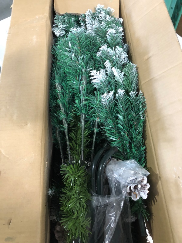 Photo 1 of Artificial Mini Christmas Tree Flocked Small Xmas Tree 