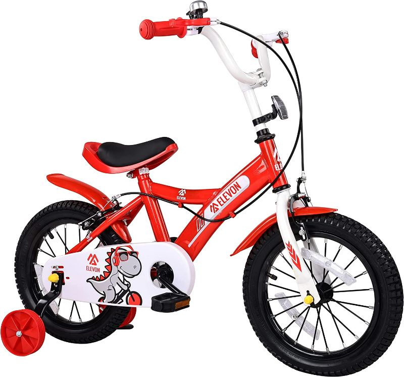 Photo 1 of Elevon Dinos Kids Bike Kids Bicycle, Training Wheels Ages 2-9 Years Old