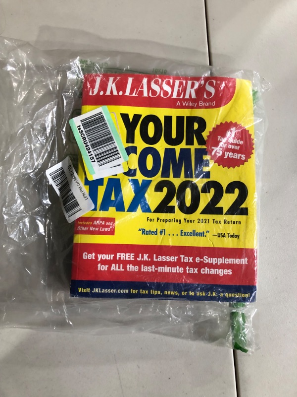 Photo 2 of (5) J.K. Lasser's Your Income Tax 2022: For Preparing Your 2021 Tax Return