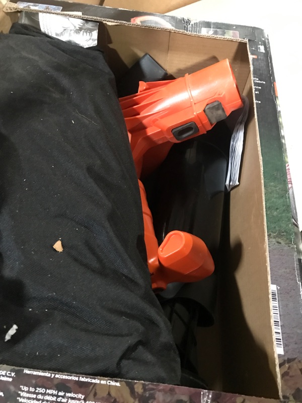 Photo 2 of !!!SEE CLERK NOTES * NON-FUNTIONAL!!!
BLACK+DECKER 3-in-1 Electric Leaf Blower, Leaf Vacuum, Mulcher (BEBL7000)