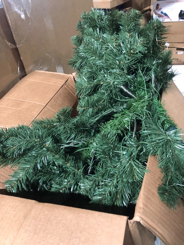 Photo 3 of  Pre-Lit Niagara Pine Medium Artificial Christmas Tree-Clear Lights, 3'19", Green