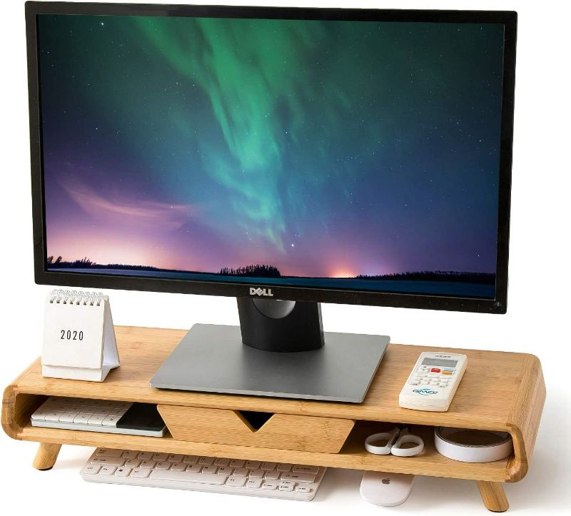 Photo 1 of Homerays Bamboo Monitor Stand