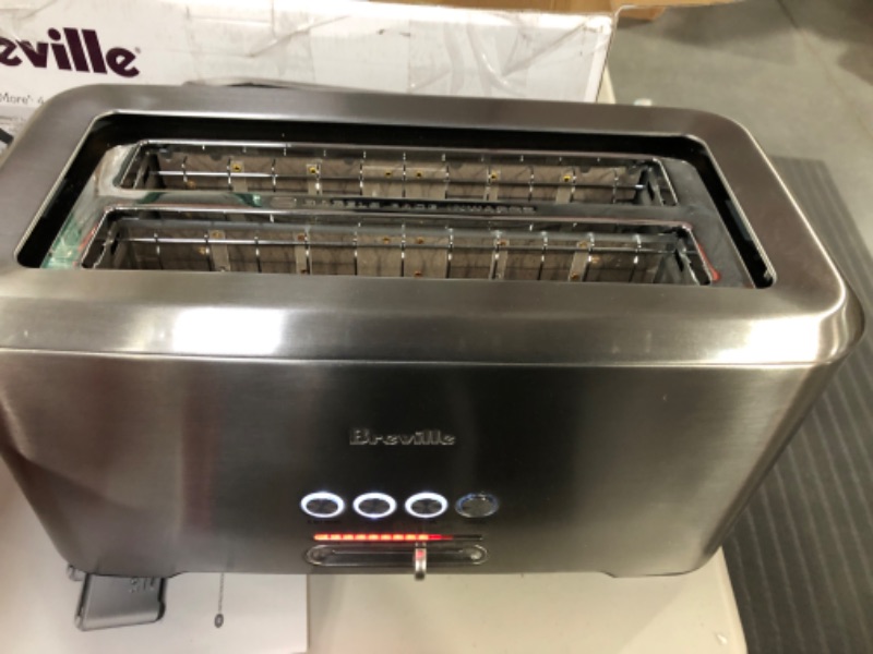 Photo 2 of Breville Bit More 4-Slice Toaster, Brushed Stainless Steel, BTA730XL