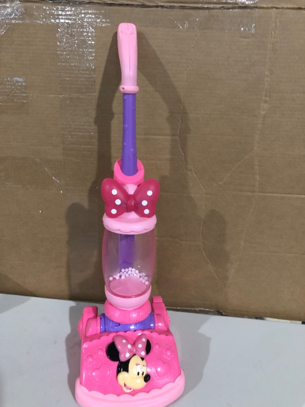 Photo 3 of Disney Junior Minnie Mouse Twinkle Bows Play Vacuum with Lights and Realistic Sounds, Amazon Exclusive, by Just Play