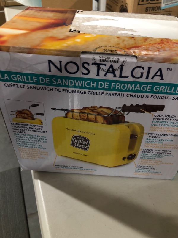 Photo 2 of Nostalgia Deluxe Grilled Cheese Sandwich Toaster with Extra Wide Slots
