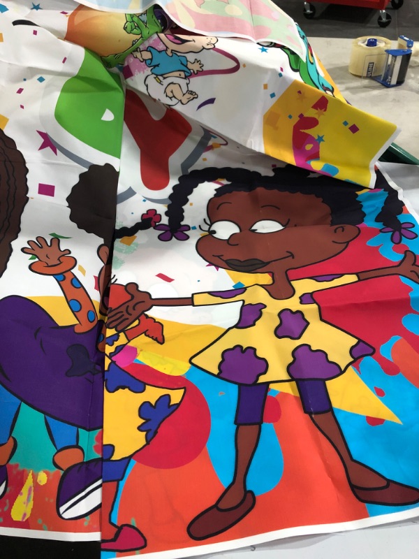 Photo 2 of Rugrats Backdrop African American Background Black Rugrats Party Supplies Happy Birthday Gone Wild Rugrats Banner Ethnic 7x5ft