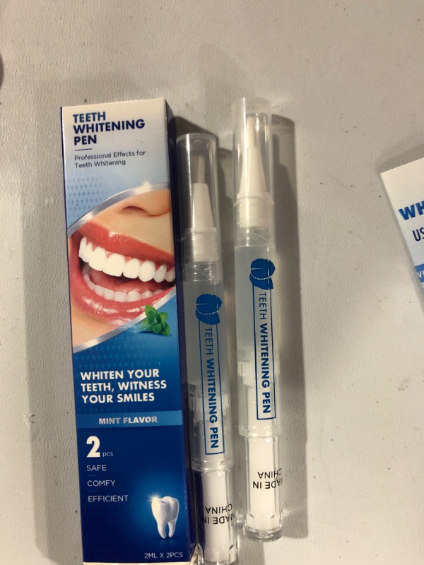 Photo 2 of  Teeth Whitening Pen (3 Pcs), 30+ Uses, Effective, Painless, No Sensitivity, Travel-Friendly, Easy to Use, Beautiful White Smile, Natural Mint Flavor