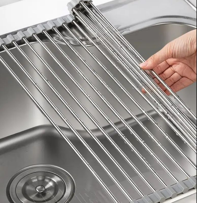 Photo 1 of 1 pc stainless steel dish drying rack