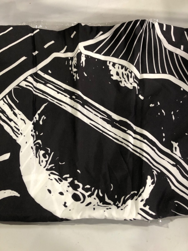 Photo 1 of pinata moon mountain black/white wall hanging 
