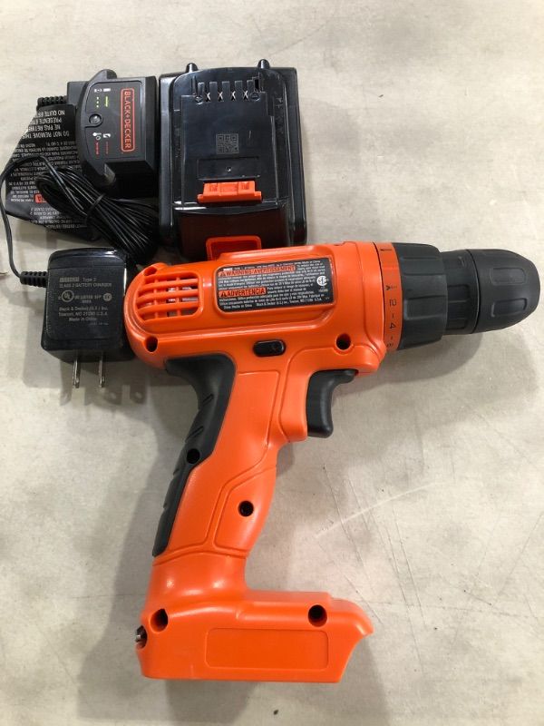 Photo 2 of BLACK+DECKER 20V MAX* POWERECONNECT Cordless Drill/Driver + 30 pc. Kit (LD120VA) Drill/Driver & Accessories Only