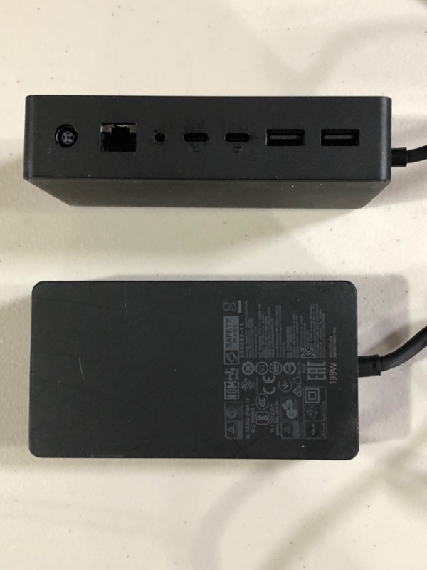 Photo 2 of Microsoft Surface Dock 2 - for Notebook/Desktop PC/Smartphone/Monitor/Keyboard/Mouse - 199 W - 6 x USB Ports - Network (RJ-45) - Wired