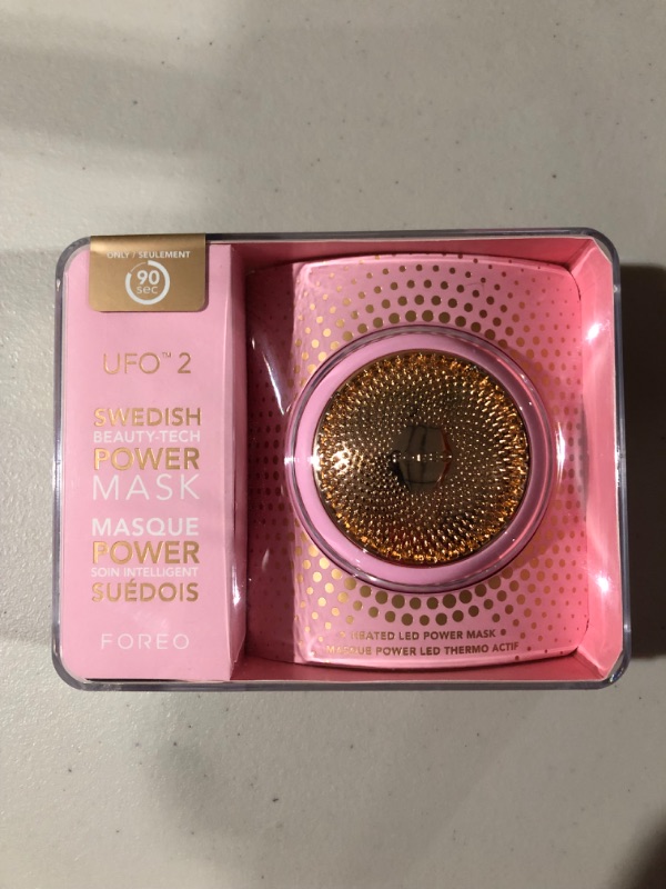 Photo 2 of FOREO UFO 2 Face Mask Treatment, Full LED Spectrum & Red Light Therapy For Face, Warming, Cooling, Face Moisturizer, Dark Spot & Acne Scar Treatment For Face, Anti Aging, Nourishing, Pearl Pink