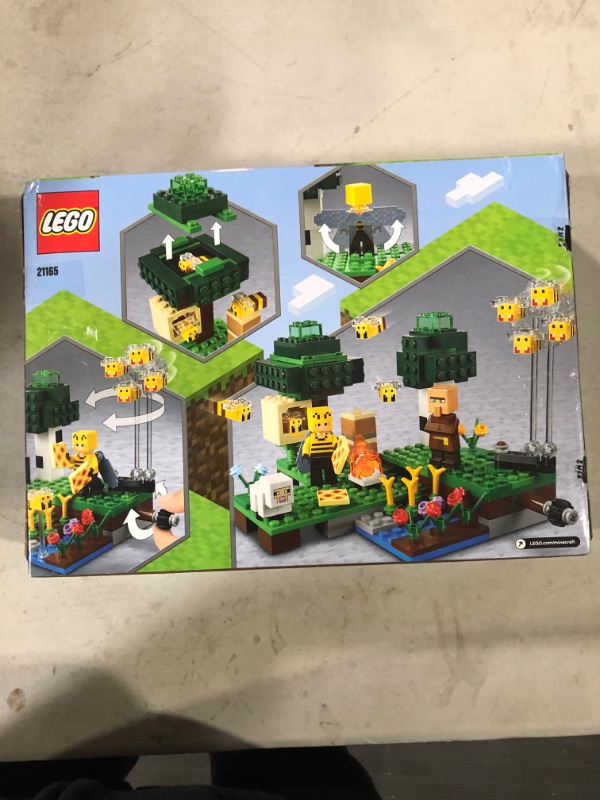 Photo 2 of LEGO Minecraft The Bee Farm 21165 Minecraft Building Action Toy with a Beekeeper, Plus Cool Bee and Sheep Figures, New 2021 (238 Pieces),Multicolor