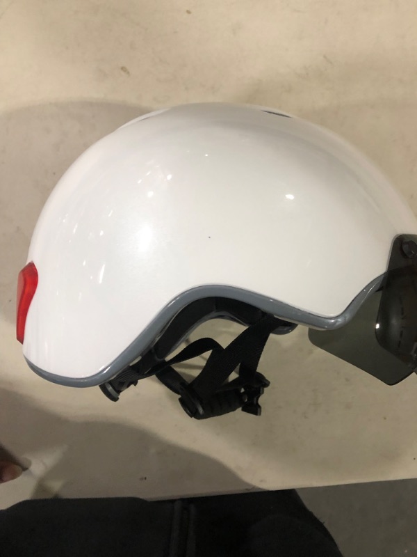 Photo 2 of **SEE NOTES**
KRACESS Adult Bike Smart Helmet with Driving Recorder and LED Taillight Function for Urban Commuter Detachable Visor Mens/Womens Bike Helmet