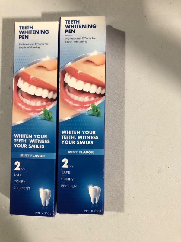 Photo 1 of  2pack SANHE Teeth Whitening Pen for Sensitive Teeth, Safe & Effective, Painless Treatments for Tooth Whitening, Easy to Use, Fast Whitening, Travel-Friendly, Mint Flavor, 2 Pack